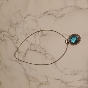 Sterling Silver Blue Topaz necklace